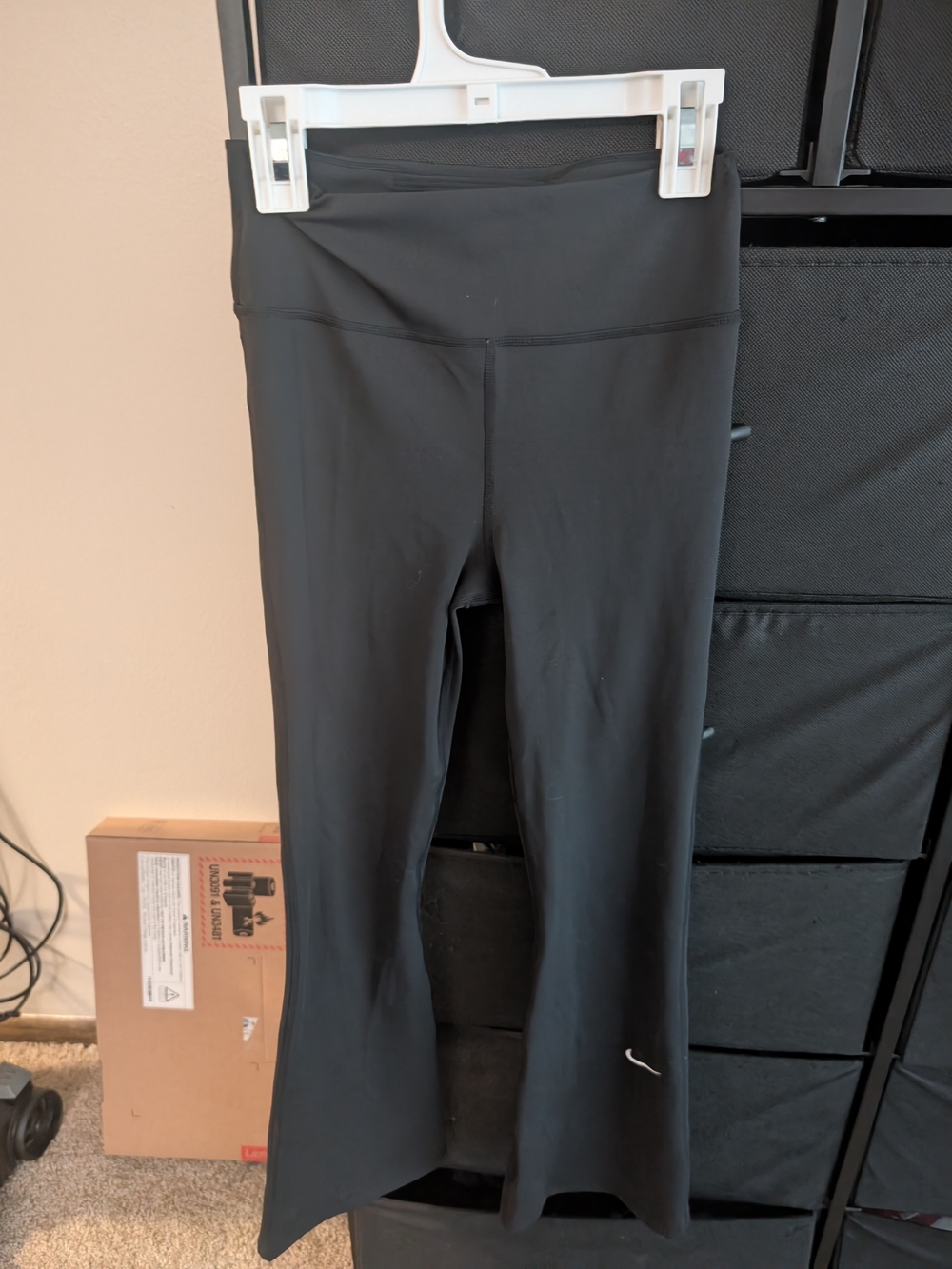 Nike Kids Black Athletic Leggings with Subtle Logo